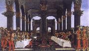 The novel of the Anastasius degli Onesti the wedding banquet Sandro Botticelli